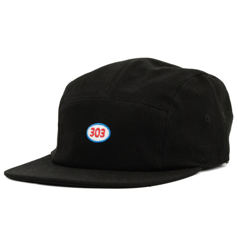 303 Boards - 303 Oval 5-Panel Hat (Black)
